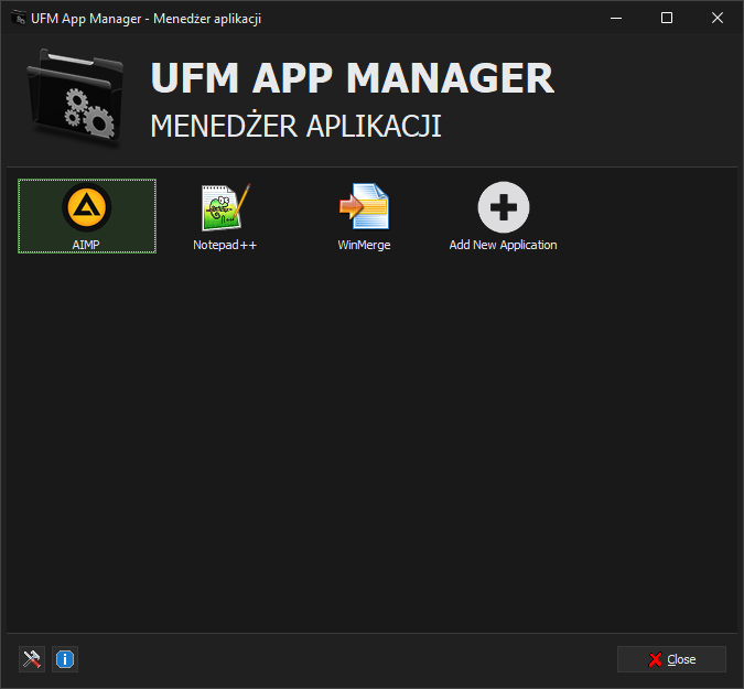 UFM App Manager - Application Manager